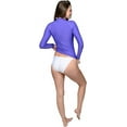 thumbnail image 4 of INGEAR Women’s UV Sun Protection Long Sleeve Rash Guard, Quick-Dry, Purple, L, 4 of 5