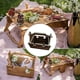 thumbnail image 4 of de picnic portátil de para exteriores, estante para copas plegable creativo, de almacenamiento para jardín, viajes, Carbón DYNWAVEMX Escritorio de picnic de vino al aire libre, 4 of 8