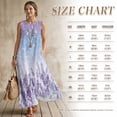 thumbnail image 7 of Xixirimido Lavender Cherry Blossom Print Women Maxi Dresses Casual Summer Dresses Tank Long Flowy Sleeveless Sundresses with Pockets Beach Vacation Outfits, X-Large, 7 of 7