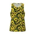 thumbnail image 3 of Haiem Sunflowers In Vintage Men Workout Tank Top Gym Bodybuilding Sleeveless Muscle T Shirts Athletic Tank Breathable Workout Shirt-3X-Large, 3 of 8