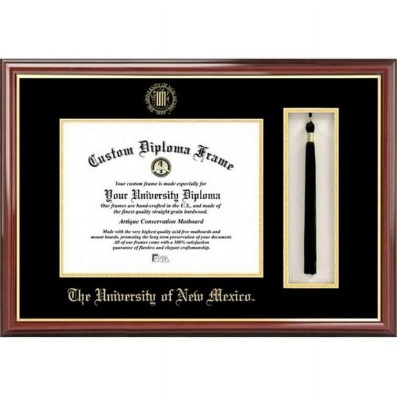 Campus Image  University of New Mexico Tassel Box and Diploma Frame