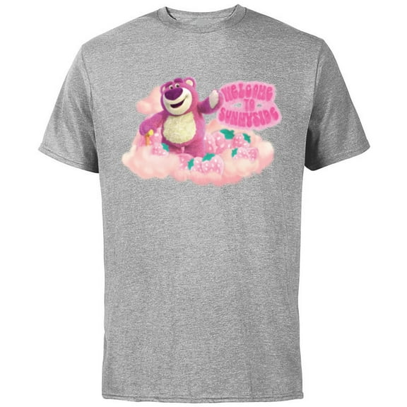 Disney and Pixar’s Toy Story 3 Lotso Welcome to Sunnyside - Short Sleeve Cotton T-Shirt for Adults - Customized-Athletic Heather