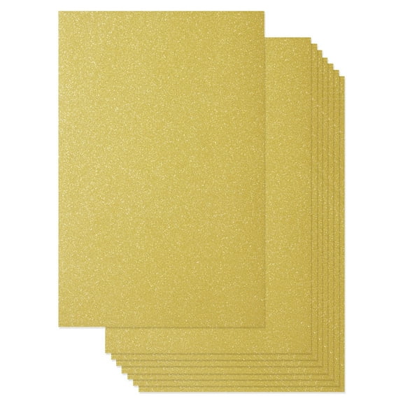 Best Paper Greetings Gold Glitter Card Stock - 24 Sheets, 8 x 12 in, Double-Sided, 250 GSM - Invitation Cardstock, DIY Craft Paper & Card Making