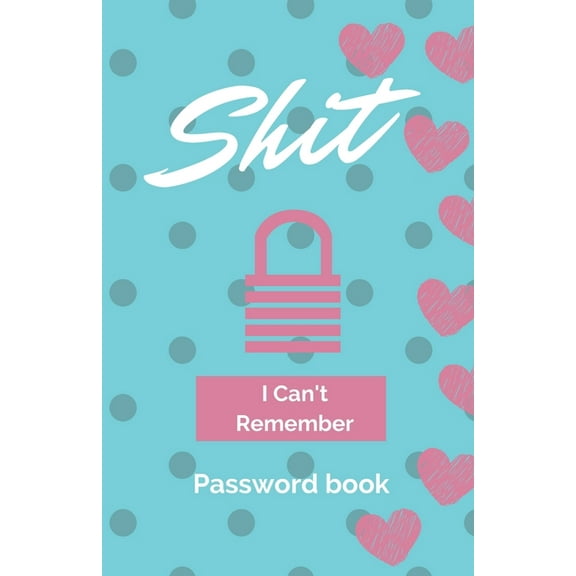E Password Logbook : Large Print Password Book, Cute blue cover with ...