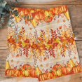 thumbnail image 4 of Autumn Pumpkin Kitchen Towels Set of 4, Water Absorbent Dish Towel, Thanksgiving Orange Red Vintage Wooden Decorative Hand Towels - Quick Drying Cloth for Cooking Baking, 18x28 Inch, 4 of 8