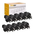 thumbnail image 1 of HSHDLDF 10PCS Electrical Replacement Plug NEMA 5-15P Extension Cord Ends Black Shell 125V 15A 2Pole 3Wire.(Male), 1 of 7