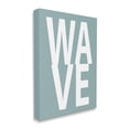 thumbnail image 3 of Stupell Wave Turquoise Summer Typography Landscape Painting Gallery Wrapped Canvas Print Wall Art, 3 of 5
