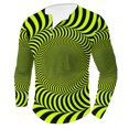 thumbnail image 2 of DDAPJ pyju Big and Tall Henley Shirt for Men 3D Optical Illusion Printed Long Sleeve 4 Button T Shirts Funny Tunnel Graphic Tees Fall Casual Stylish Tops Yellow XXL, 2 of 5