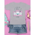 thumbnail image 3 of I Like My Music Loud T-Shirt Juniors -Image by Shutterstock,  x-Small, 3 of 4