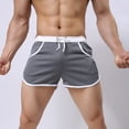 thumbnail image 3 of HAPIMO Discount Mens Booty Running Athletic Shorts Swim Trunks for Men Breathing Gym Shorts Sports Casual Lounge Short Pants Gray L, 3 of 6