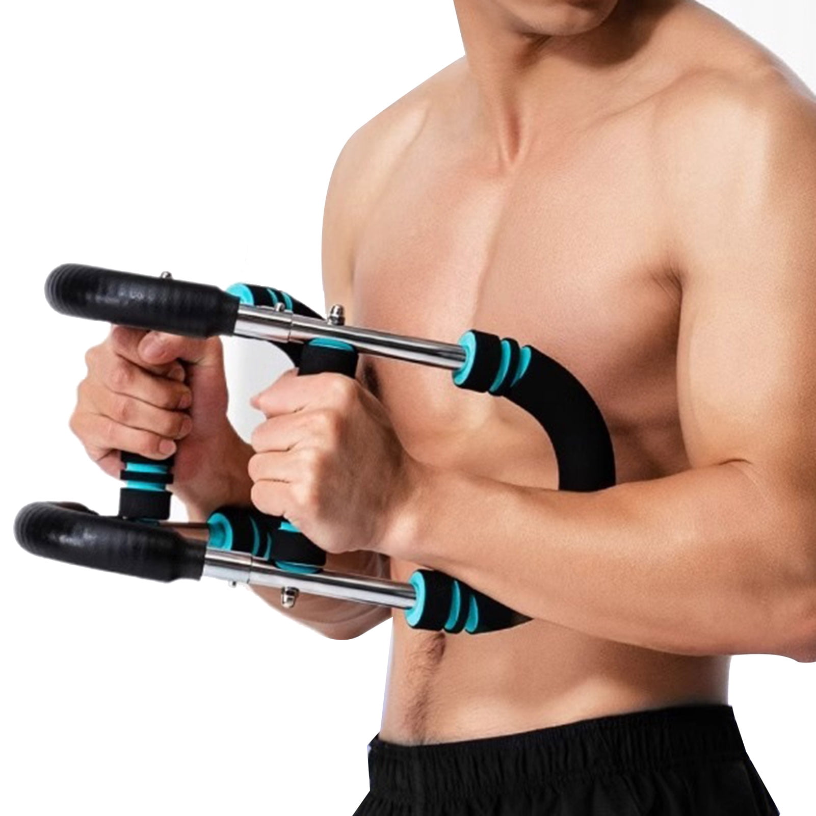 YIFAEUX Twister Arm Trainer Adjustable Resistance Men Chest Workout Equipment Upper Body Forearm Strengthener Portable Power Twister Bar Fitness Gear
