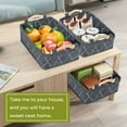 thumbnail image 4 of KWLET Gray Felt Storage Basket Home Organizar Bins 11.4 x 7.1 x 3.9 inch, 4 of 7