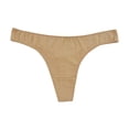 thumbnail image 3 of cfhntfmh Seamless Thongs for Women Cotton Low Waist Comfort Thongs Panties Stretchy No Show Underwear, 3 of 3