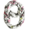 thumbnail image 3 of Peach Couture Paint The Town Red Cherry Blossom Floral Print Infinity loop Scarves, 3 of 3