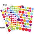 thumbnail image 7 of Cheers.US 3 Set/18 Pcs Round/Heart/Star Stickers, Round/Heart/Star Labels, Valentine's Day Love Decorative Sticker for Gift Packaging, Boxes, Crafting and Scrapbooking-5.91inx3.54inx0.12in, 7 of 7