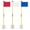 Variety, variant on Golf Flagsticks, Flags and Cups - Set of 3 for Golf Course or Backyard Putting Green and Chipping Greens | Mini Golf Flag Sticks for Pros or Juniors in Red, White and Blue (USA)