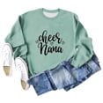 thumbnail image 4 of NinXxx Women's Casual Print Hooded Pullover with Pocket Sweatshirt Green S, 4 of 4
