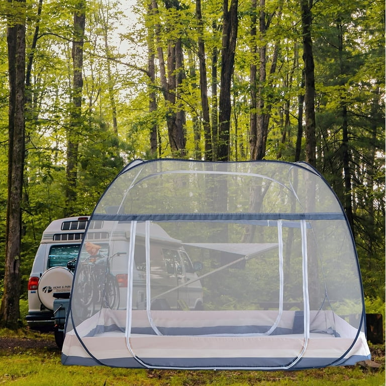 Mosquito Net Pop Up Ten Folding Netting Bed Tent Portable Mosquito Netting with Bottom Bug Net Canopy Outdoor Camping Tent Insect Screen Ultralight Folding Design L79 x W47 x H55 inch Walmart