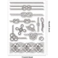 thumbnail image 6 of Rope Knot Border Clear Stamps for DIY Scrapbooking Knot Silicone Stamp Seals Border Transparent Stamps for Cards Making Photo Album Journal Home Decoration 6.3×4.33inch, 6 of 8