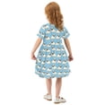 thumbnail image 6 of joogoo Cartoon Bulldog Girls' Short Sleeve Dress Kids Dresses 2T, 6 of 8