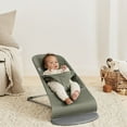 thumbnail image 2 of BabyBjorn Bouncer Bliss, Tissé, Courtepointe Pétale, Vert, 2 of 5