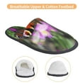 thumbnail image 3 of Fotbe Peacock butterfly Pattern Women's Fuzzy Slippers Plush Slippers Fluffy Winter House Shoes Indoor and Outdoor-Medium, 3 of 8