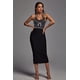 thumbnail image 1 of Vestido Bellabarnetten Cornelia Pearl Halter Vage negro, 1 of 6