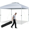 thumbnail image 1 of Gymax Abri de Jardin Instantané à 2 Niveaux 10 Pieds x 10 Pieds, Tente Pliante, Gazebo Instantané, Sac de Transport Ajustable avec Roue, 1 of 10