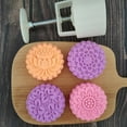 thumbnail image 2 of ESTONE Plastic Mooncake Mold 125g Flower Stamp Cookie Cutter Mould DIY Baking Accessory, 2 of 11