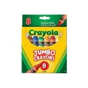 Crayola Jumbo Crayon Set, 8 Ct, Kindergarten School Supplies, Toddler Crayons, Preschool Supplies