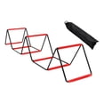 thumbnail image 4 of hengtong Agility Ladder Foldable Staircase Flexible Jumping Hurdles Improves Coordination Red, 4 of 8