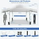 thumbnail image 3 of Costway 3x3m Pabellón Emergente Instantáneo Plegable para Exterior con Dos Mitades de Toldo Carpa Portátil Ajustable en Altura para Camping, 3 of 9
