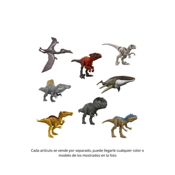 Dinosaurio de Juguete Jurassic World Rebirth de 12"Varios Modelos 1 pieza