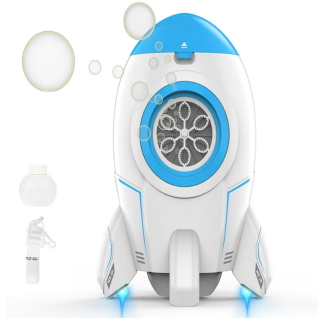 MesaSe Rocket Bubble Maker - Automatic Bubble Blower Toy Battery Operated Produces 4000+ Bubbles per Minute