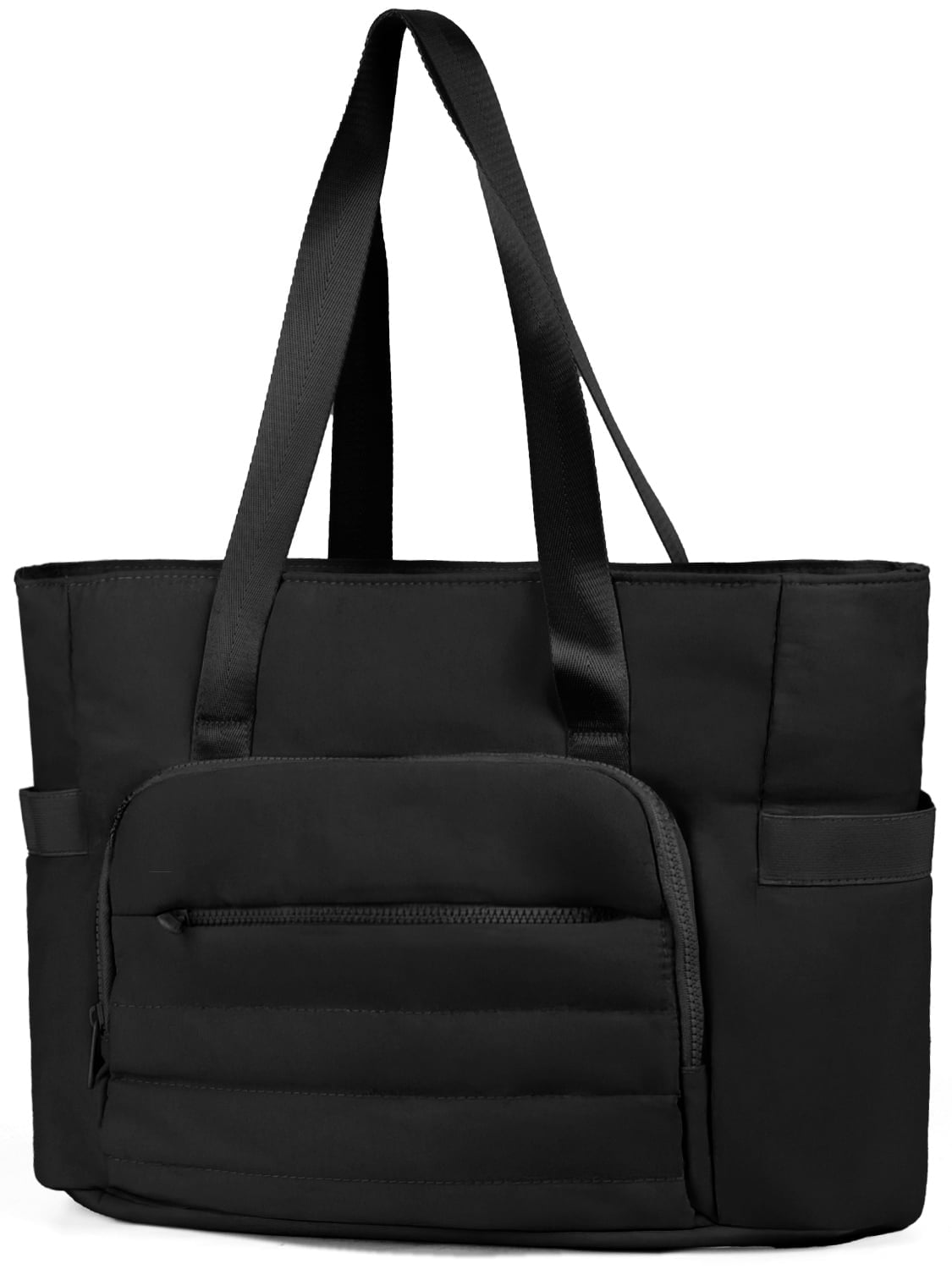 Gynky Tote Bag for Women, Gym Bag Multi-Pocket Lightweight Duffel Bags Puffy Yoga Mat Bag with Compartments, Quilted Large Nurse Shoulder Handbag Yoga Bag Travel Duffle for Work Dance Sports