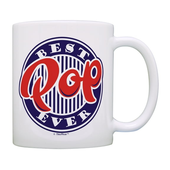ThisWear Fathers Day Mug Best Pop Ever Mug Best Pop Mug Grandpa Mug from Grandkids Coffee Mug