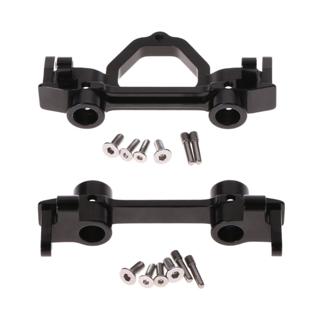 Reemplazo para 1/10 RC Axial Scx10 Piezas de juguete sobre orugas Montaje de parachoques delantero trasero de aleación de aluminio AweSitey WJ3560-01