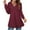 Wine, variant on gakvbuo Fall Plus Size Sweaters for Womens Fall Clothes Long Sleeve Tops Hooded Tunic Tops Button Swing Pullover Hoodie Sweatshirts