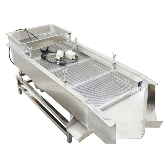 JG40-95 Linear type Sieve Machine Vibrating Screen 1mm and 4mm Screen Mesh Full Stainless Steel