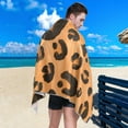 thumbnail image 5 of Orange Leopard Beach Towel 30" x 60", Quick Dry Bath Towel Super Absorbent Lightweight Travel Towel for Beach Yoga Swim Sport Camping Holiday, 5 of 7