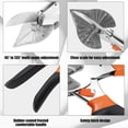 thumbnail image 4 of 2Pcs Miter Shears Multifunctional Trunking Shears Multi Angle Scissors Quarter  Cutting Shears Adjustable Angle 22.5°- 135°/45°- 135° Trim Shears Tool for Cutting, 4 of 9
