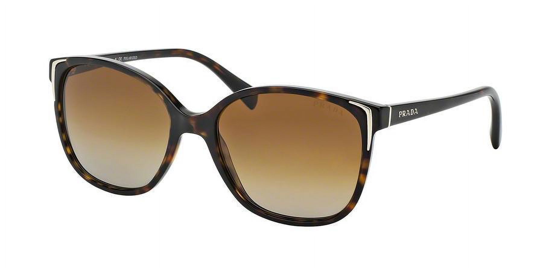 Prada Conceptual PR01OS Plastic Womens Square Polarized Sunglasses Black 55mm Adult - image 3 of 5