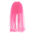 thumbnail image 7 of Women's Popular Swallowtail Skirt Sexy Black Front Short Back Long Puffy Skirt, Sleeveless Sexy Skirt Pink, 7 of 7