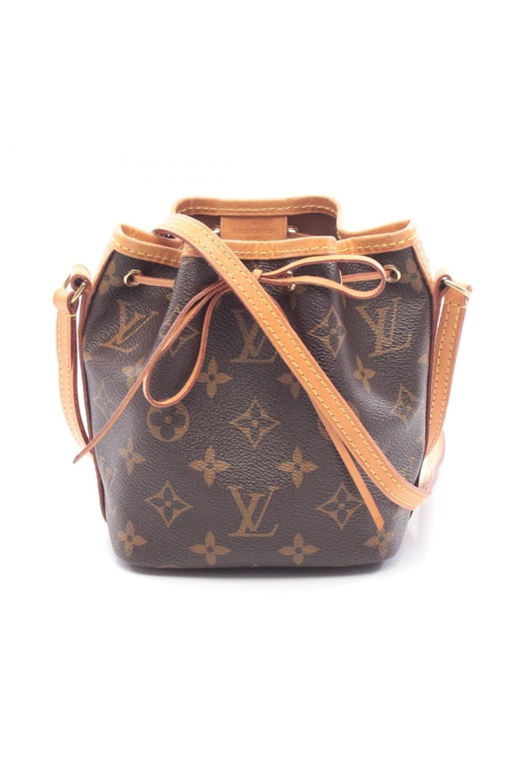 Pre-Owned Louis Vuitton Nano Noe Shoulder Bag/Handbag in Coated Canvas and Leather with...