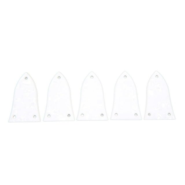 Guitar Truss Rod Cover Plate Set, 5pcs Blanc Guitare Truss Trou Guitare Truss Rod Cover Basse Électrique Truss Rod Cover Haute Intensité Sortie