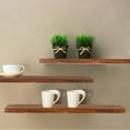 thumbnail image 3 of Wall Mounted Floating Shelves Wall Mount Display Rack Decor Floating Shelves Rustic Wood Wall Shelf Home Storage, 3 of 11
