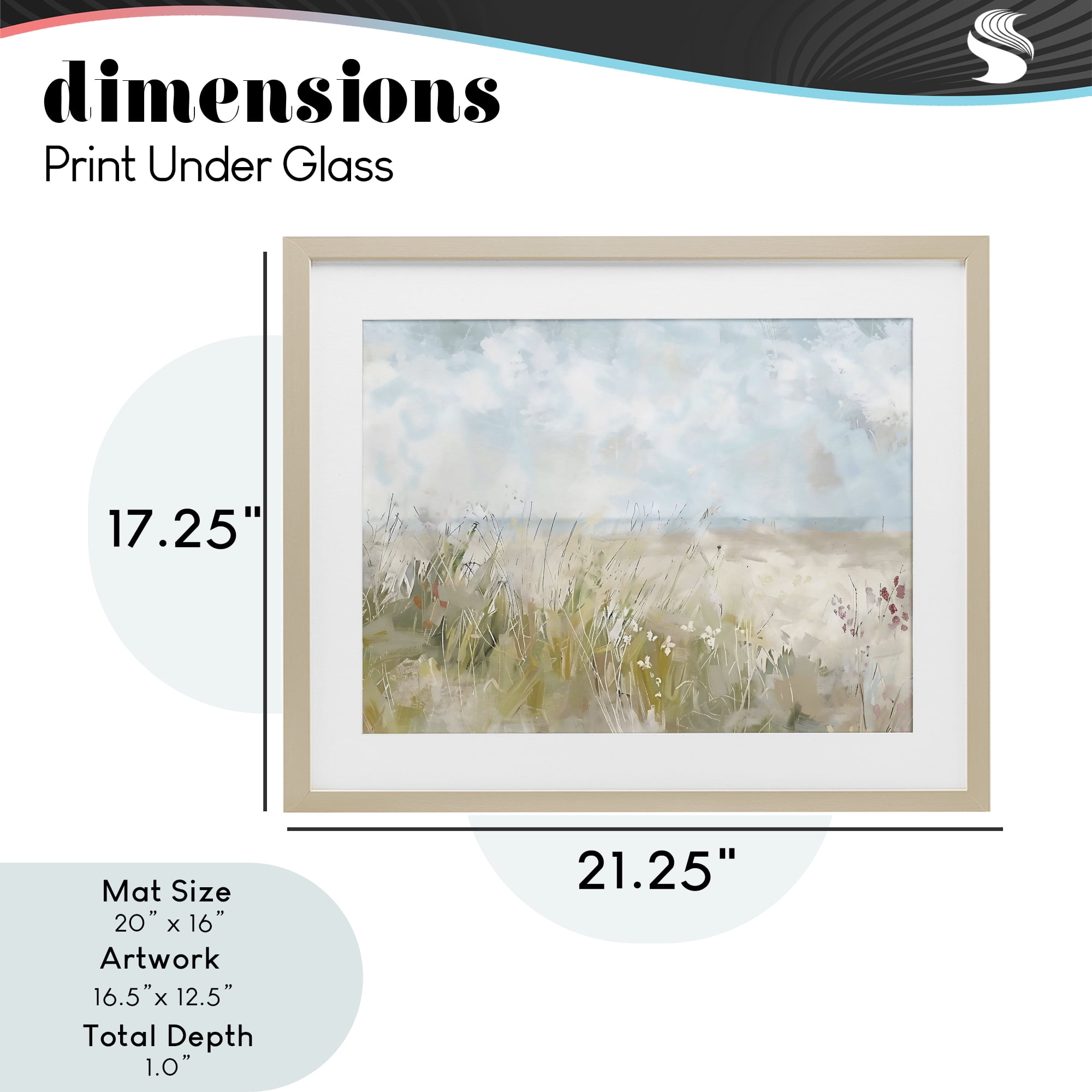 Stupell Industries Flowers By The Ocean Birch Framed Print Under Glass, design by Creative Studio