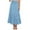 Light Blue, variant on Besolor Maxi Skirts for Women Summer Elastic High Waist Ruffle Tiered a Line Flowy Beach Boho Long Skirt