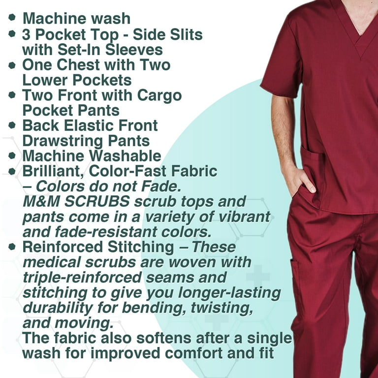 M&M Scrubs Long Sleeve Body Suit (Burgundy, X-Small) : : Clothing,  Shoes & Accessories