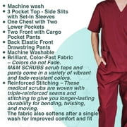 M&M SCRUBS Solid Men Scrub Set, Men Medical Uniforms 201- (BURGUNDY)